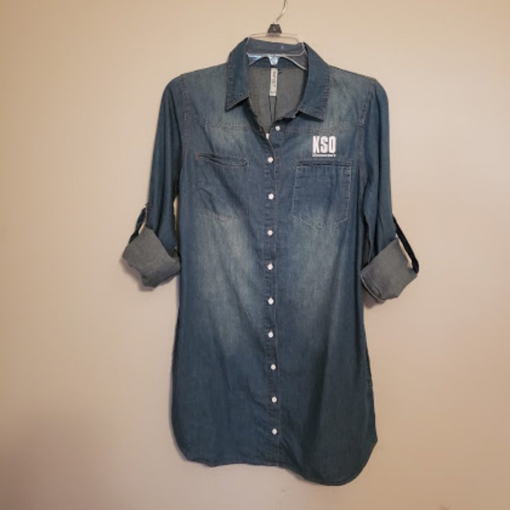 KSO Kinnucan's Womens Denim Shirt Dress. S